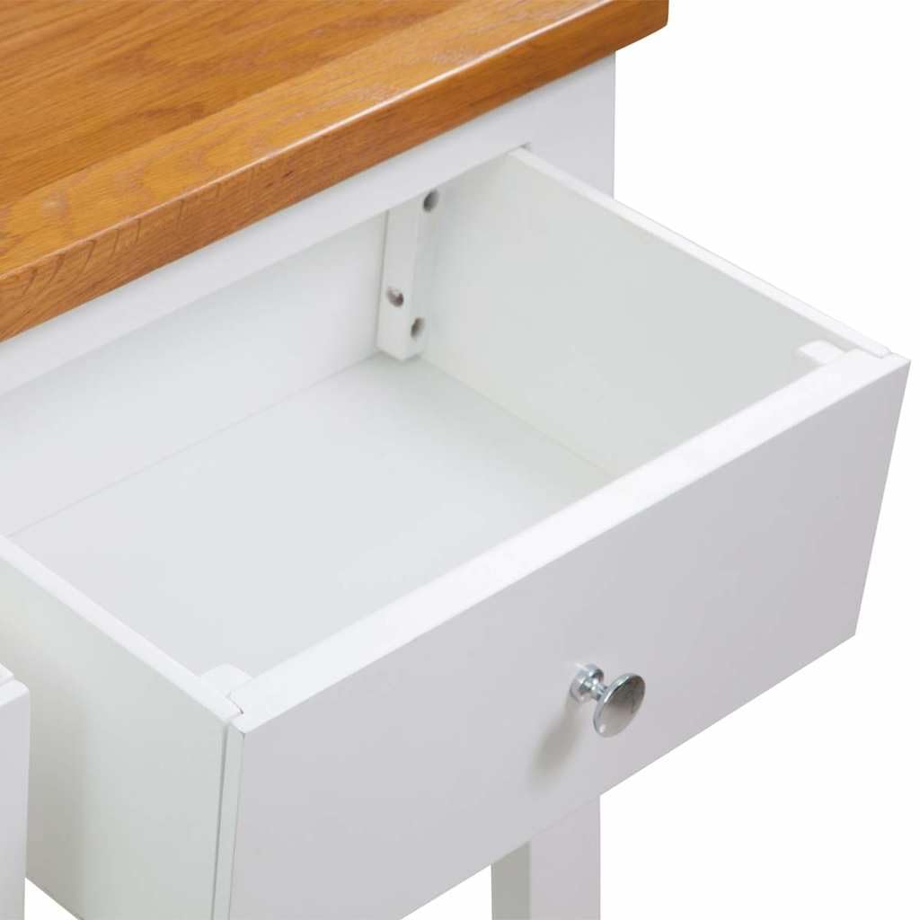 Solid Oak Wood Console Table S80942