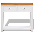 Solid Oak Wood Console Table S80942