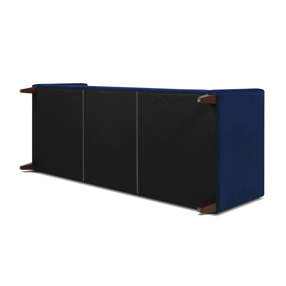 84" Navy Blue Velvet Tufted Sofa E70588