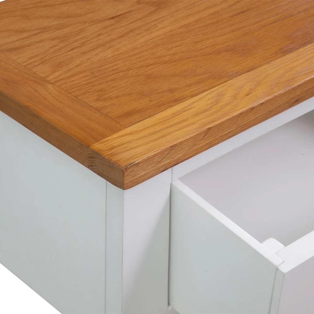 Solid Oak Wood Console Table S80942