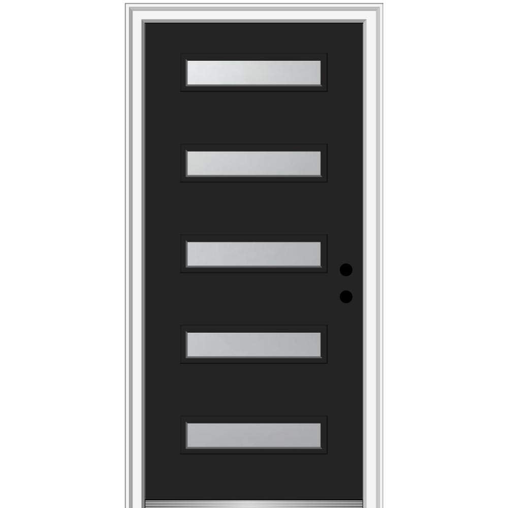 Exterior Single Door Steel 36" x 80" 5-Lite Left-Hand Inswing Q21662