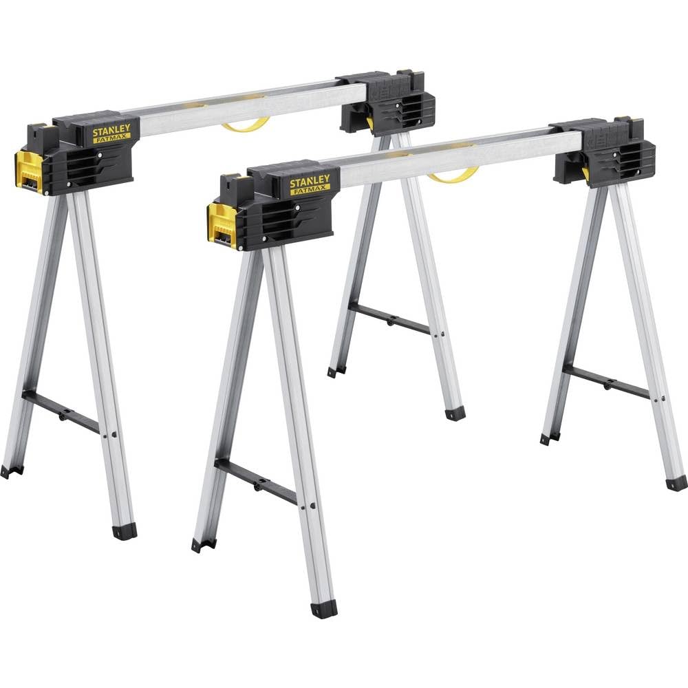 Folding Metal Sawhorse Pair 900kg Load Capacity B1047