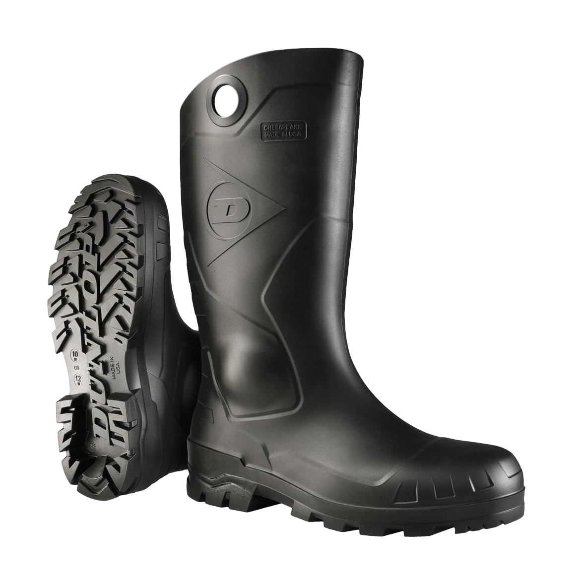 Black Steel Toe Rubber Work Boots M241704
