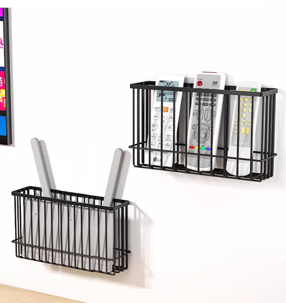 Self Adhesive Wall Mounted Storage Box (Black) X3401