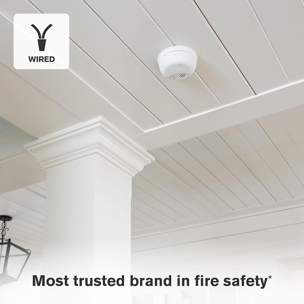 Hardwire Combination Smoke & Carbon Monoxide Alarm with Battery Backup, 5 Pack O221661