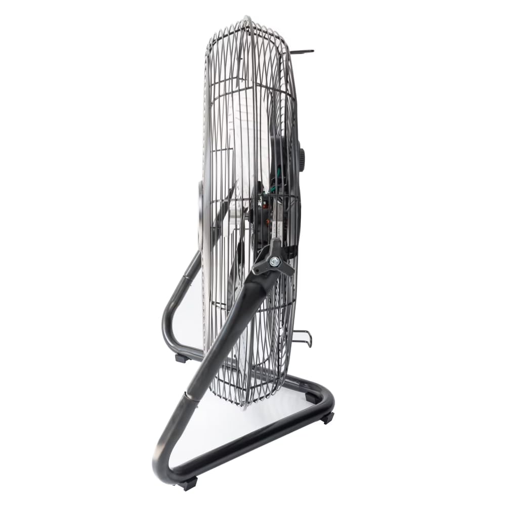 20 Inch 3-Speed Black Metal Floor Fan Y129