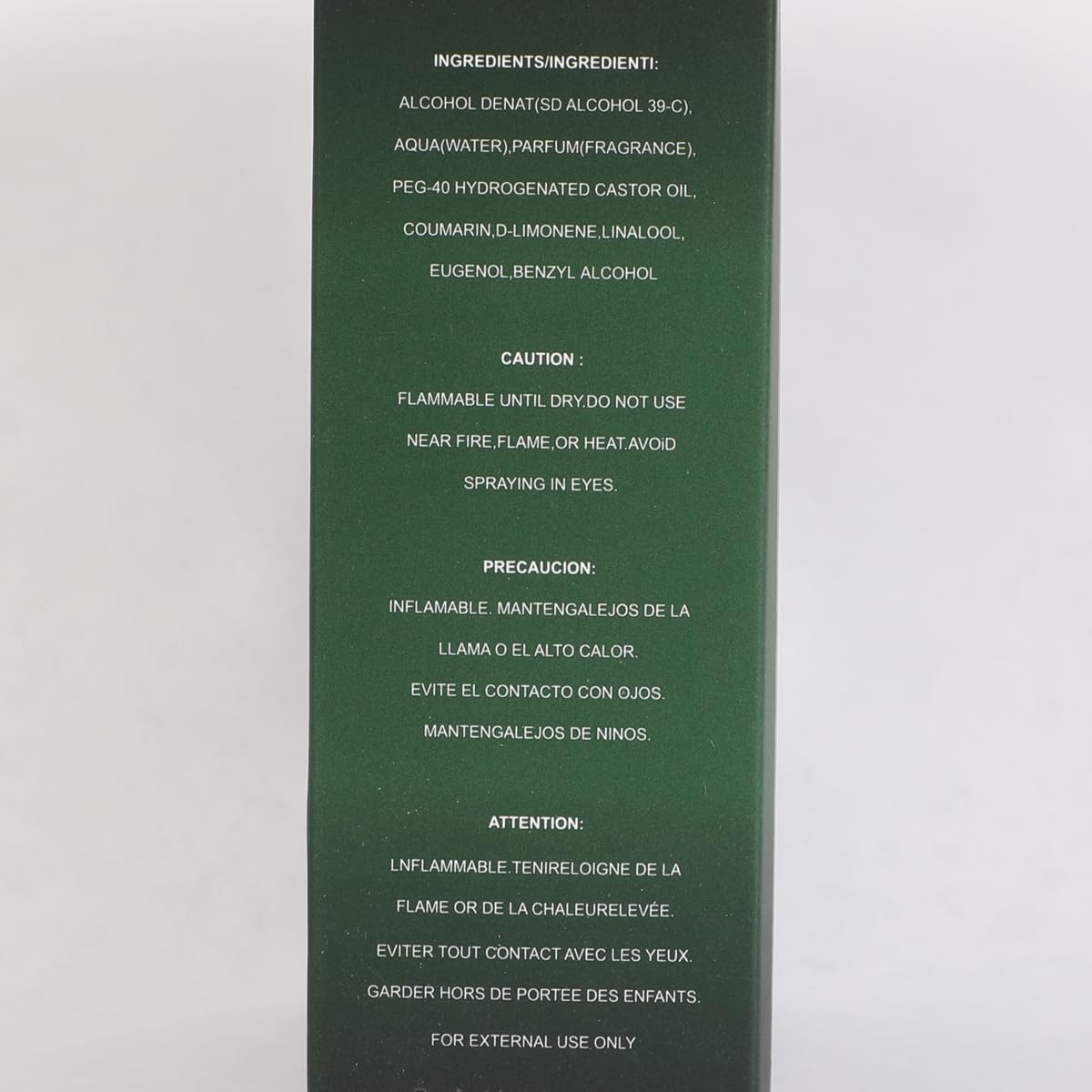 Green Woody Aromatic Eau de Toilette 100ml W420076
