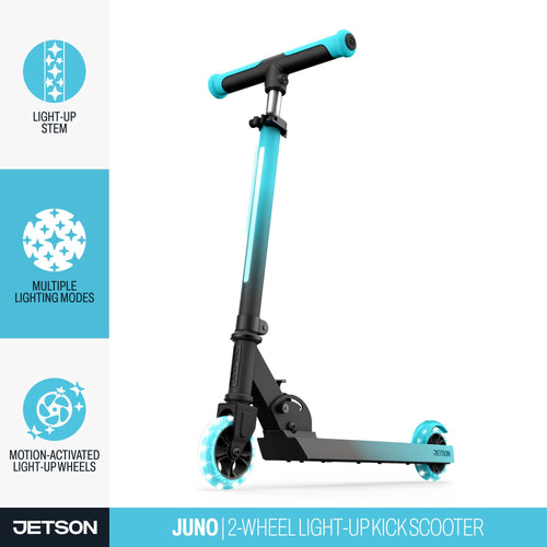 2-Wheel Light-Up Folding Kick Scooter with Adjustable Handlebar I75146