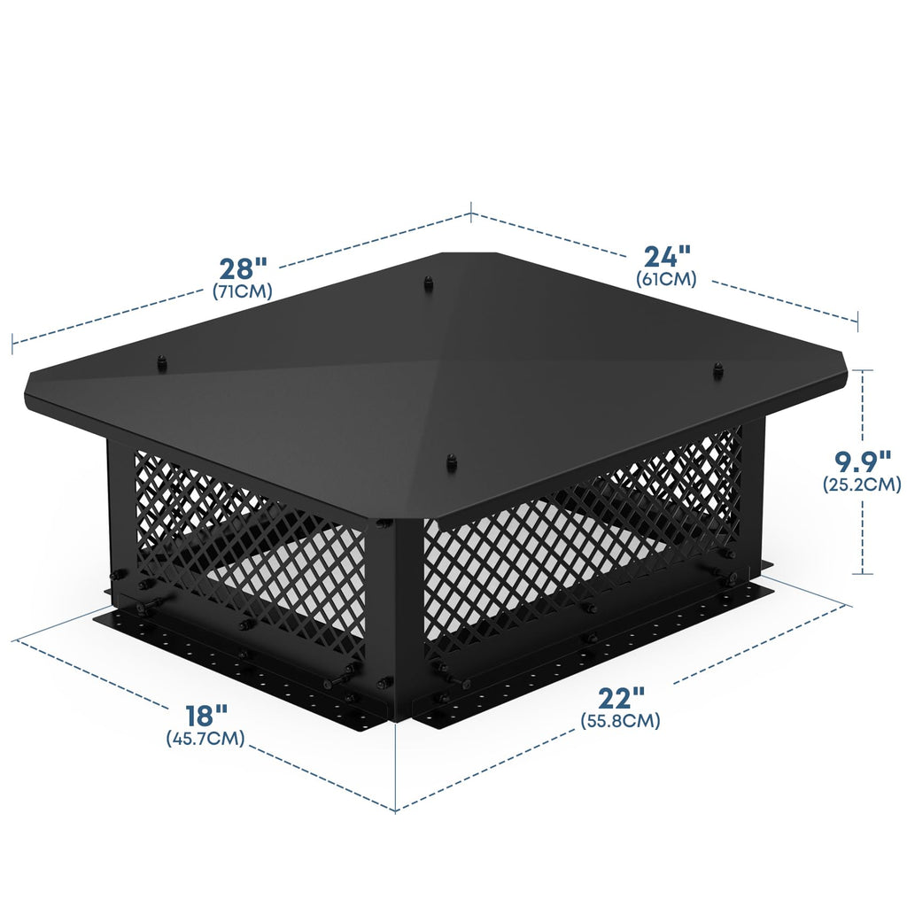 18" x 22" Adjustable Chimney Cap Q99196