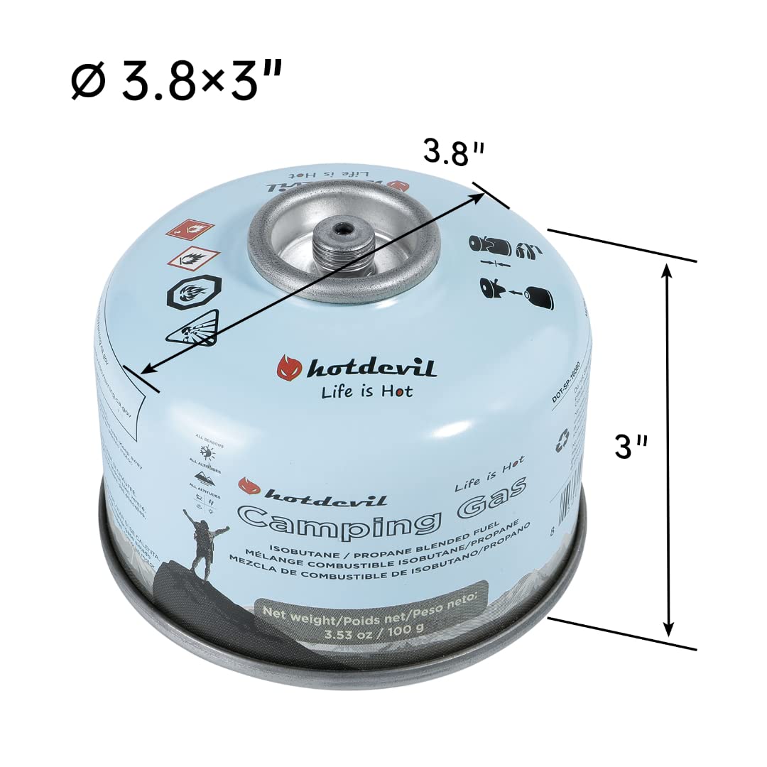Isobutane Propane Butane Camping Fuel Canister 100 Gram W25371