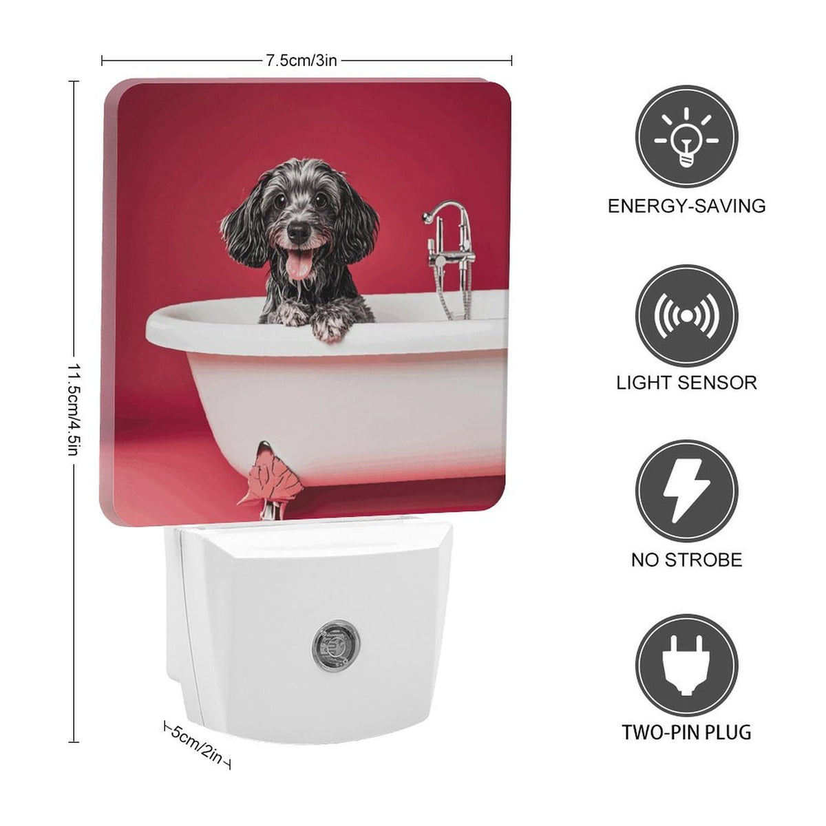 LED Night Lights Plug Into Wall with Dusk to Dawn Sensor H975