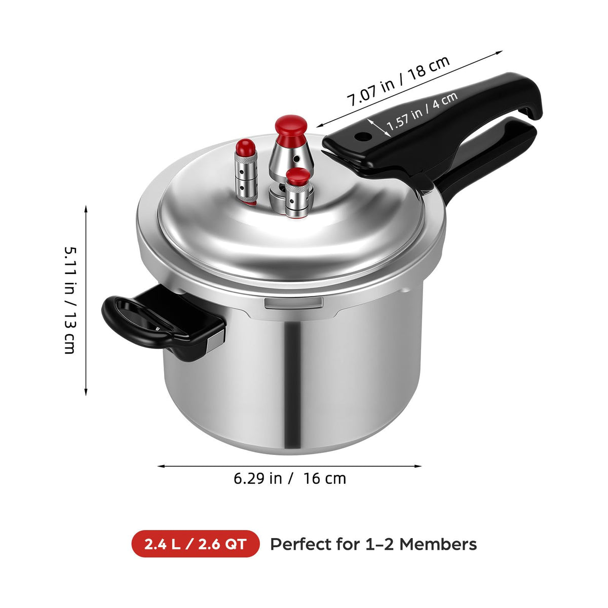 Aluminum Alloy Pressure Cooker 2 Liter N65388