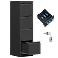 4 Drawer Metal File Cabinet with Lock E97118