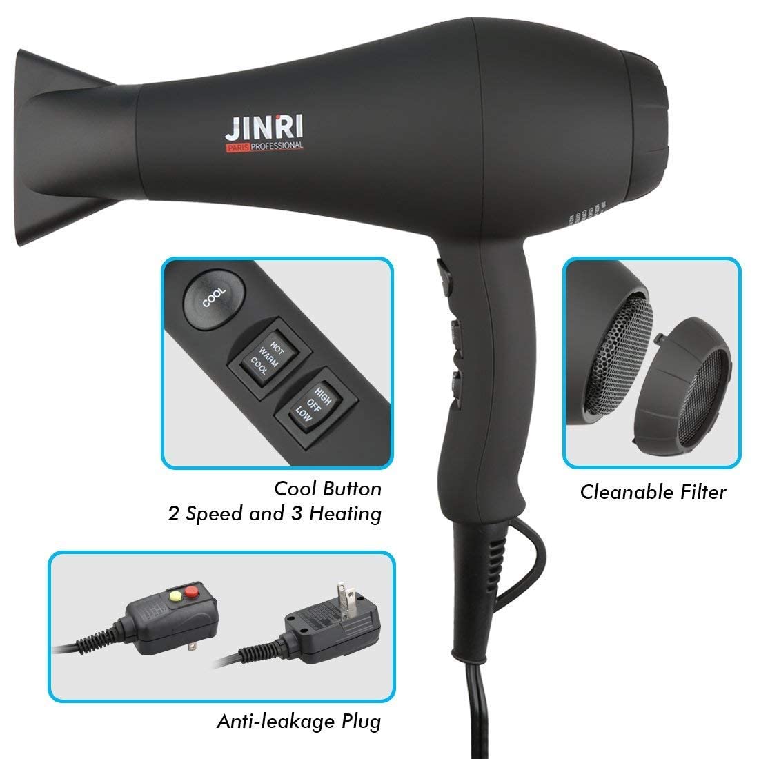1875W Low Noise Ionic Hair Dryer R59794