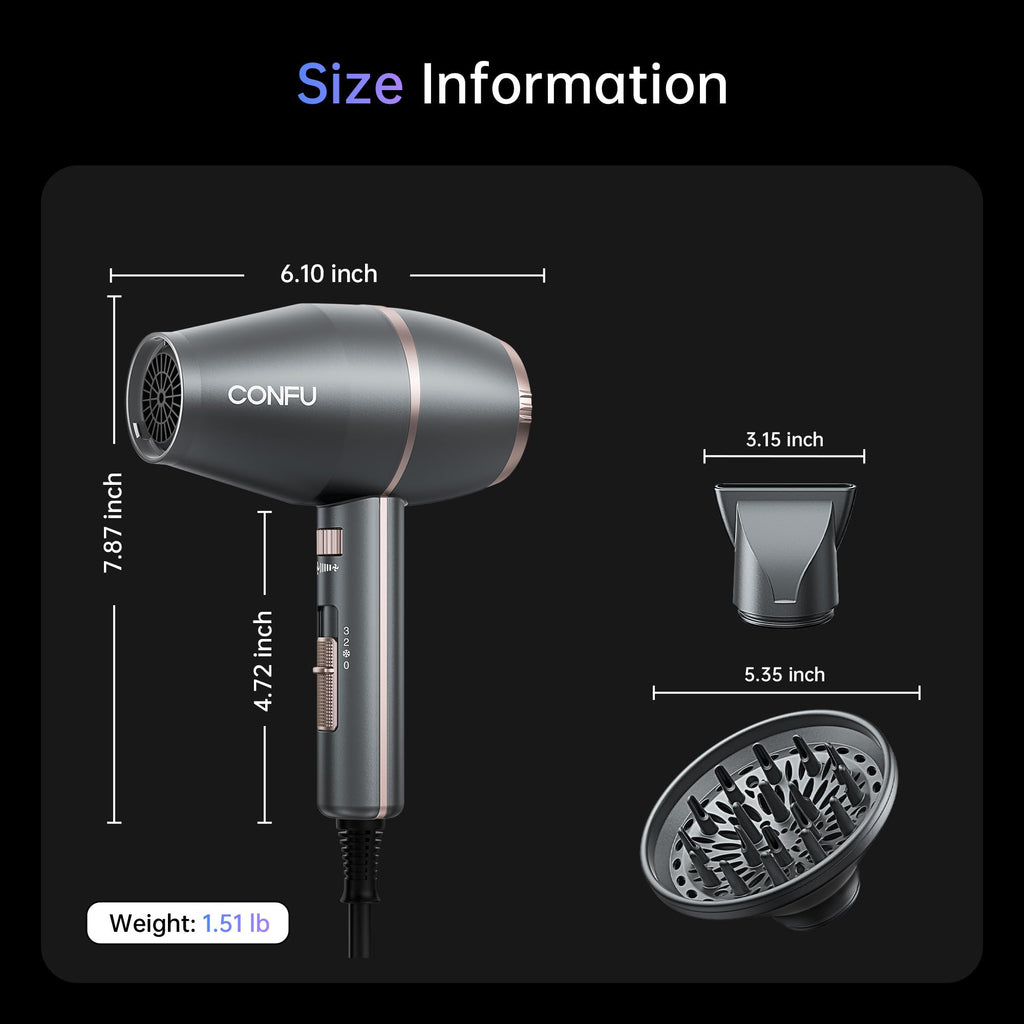 Ionic Hair Dryer with Diffuser 1875 Watt P9346
