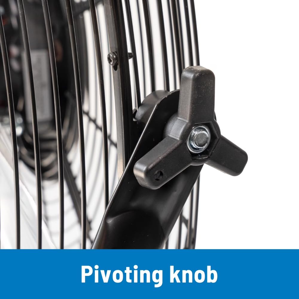 20 Inch 3-Speed Black Metal Floor Fan Y129