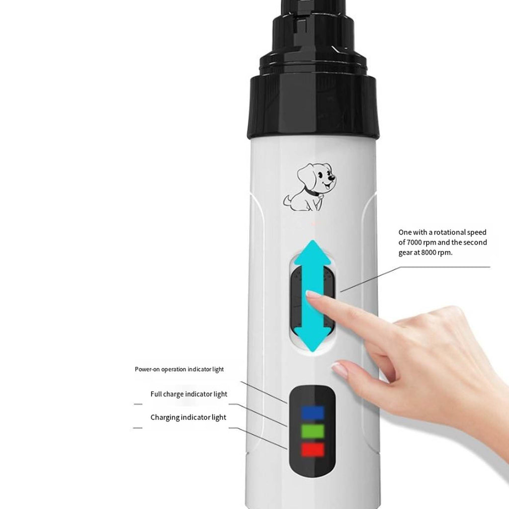 Silent Dog Nail Grinder with LED Light M33961
