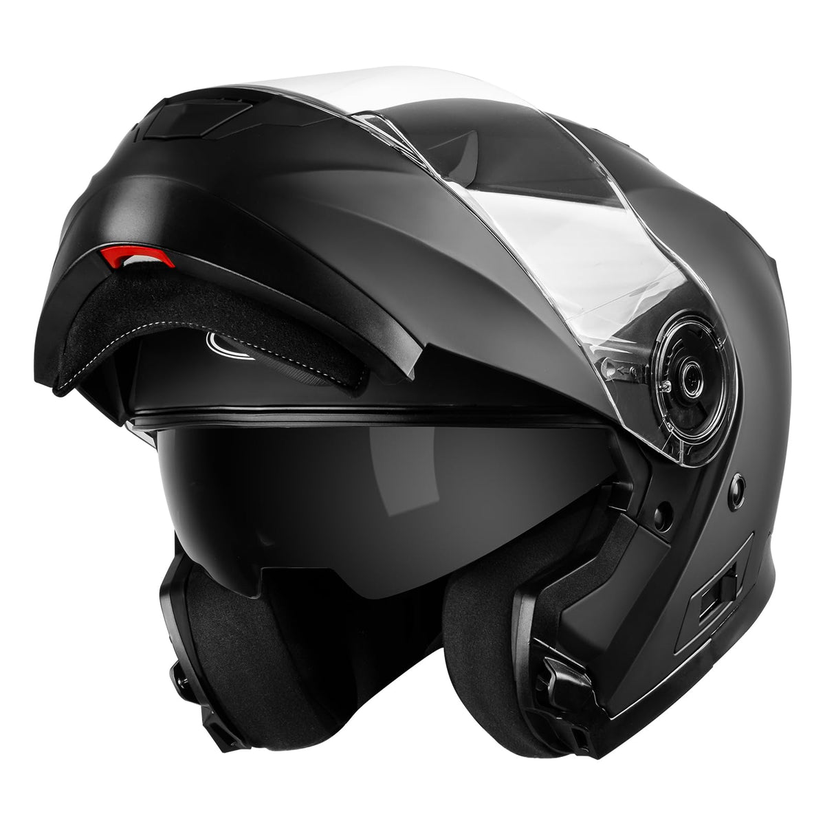 DOT Approved Full Face Motorcycle Helmet with Flip Up Dual Visor F3371