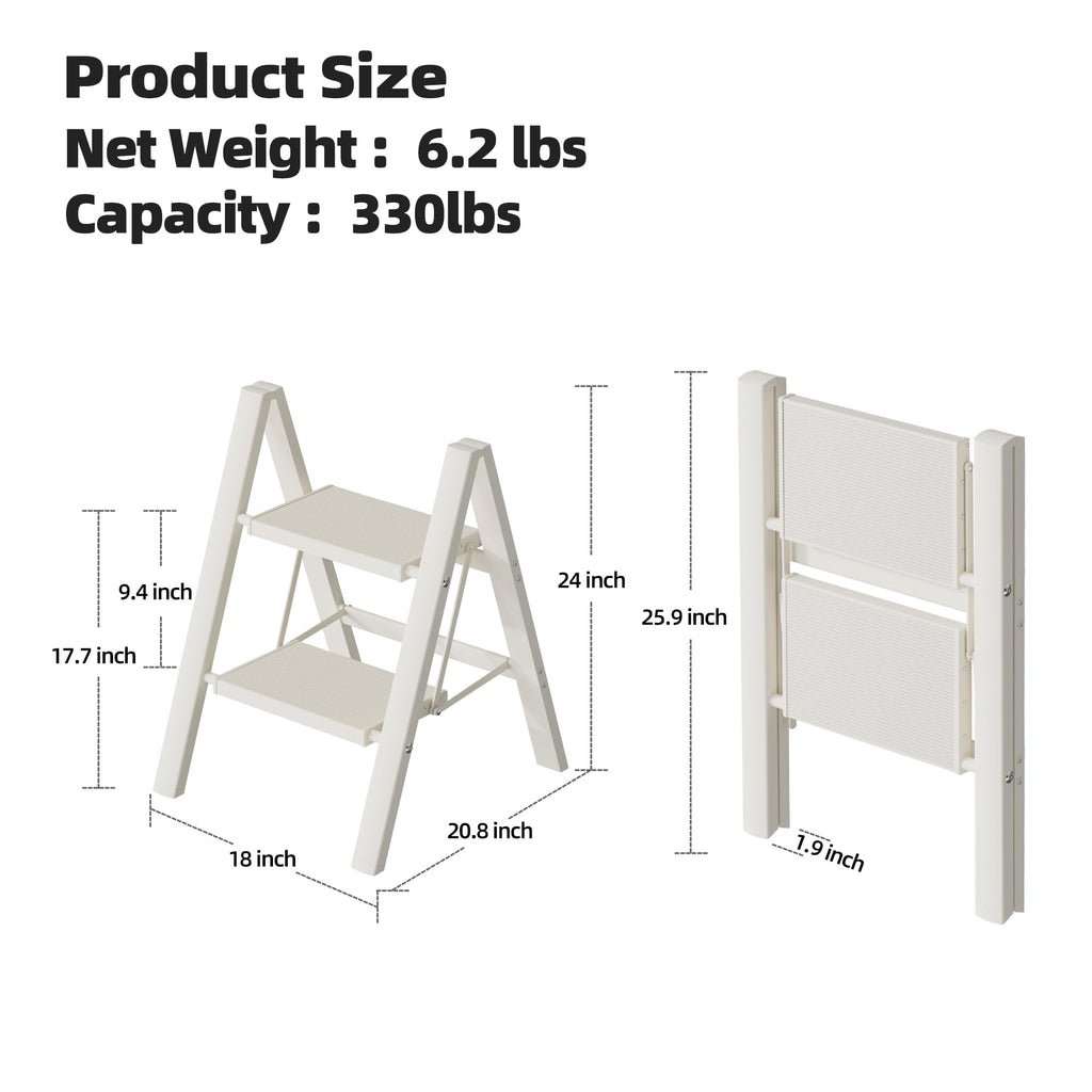 Aluminum Foldable 2 Step Stool X3337