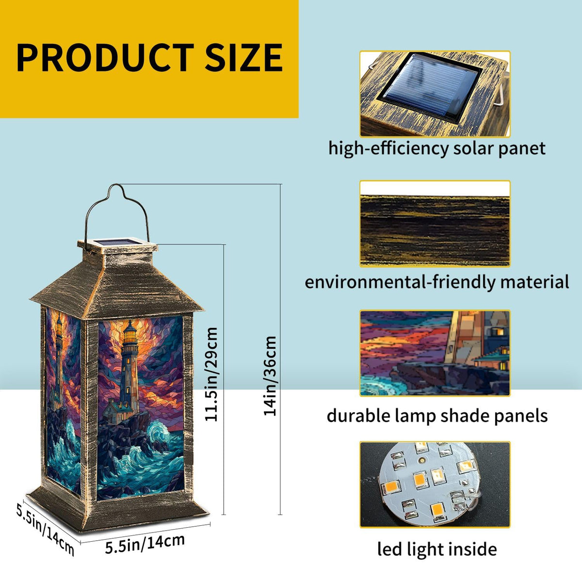 Solar Powered Waterproof Outdoor Hanging Lantern X159800