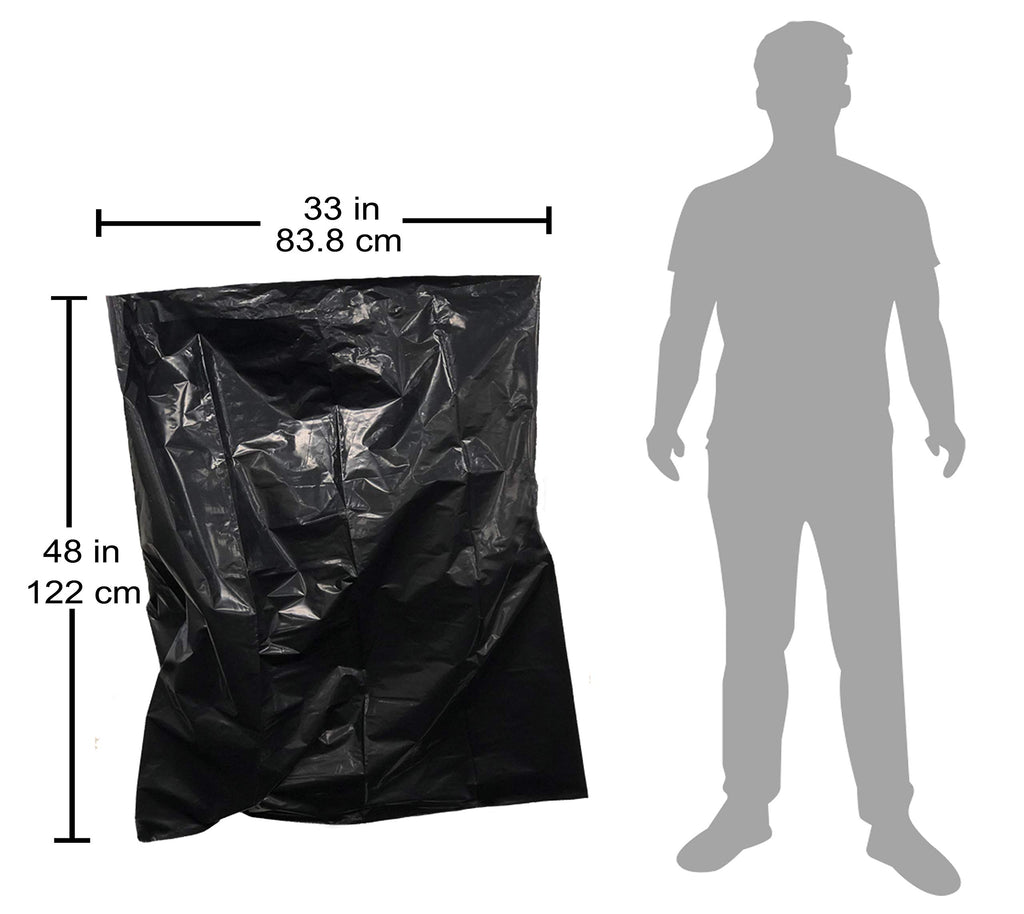 42 Gallon Black Heavy Duty Contractor Trash Bags P646885