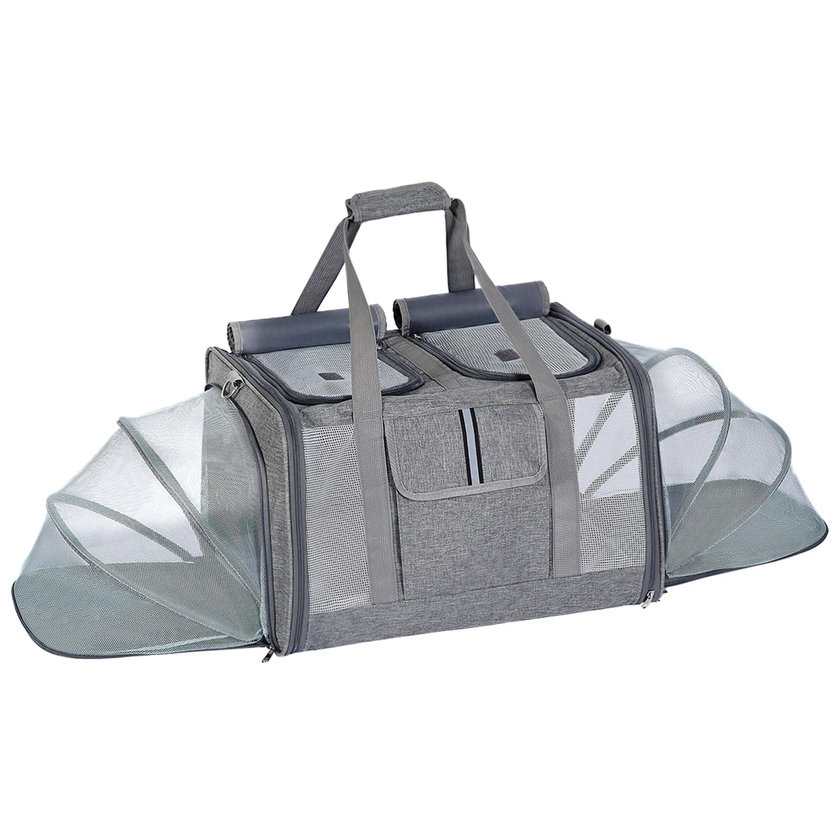 Large Expandable Soft-Sided Cat Carrier D1266