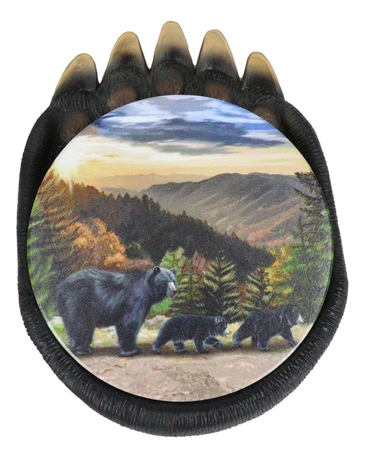 Black Bear Paw Coaster Set with 4 Coasters N55054