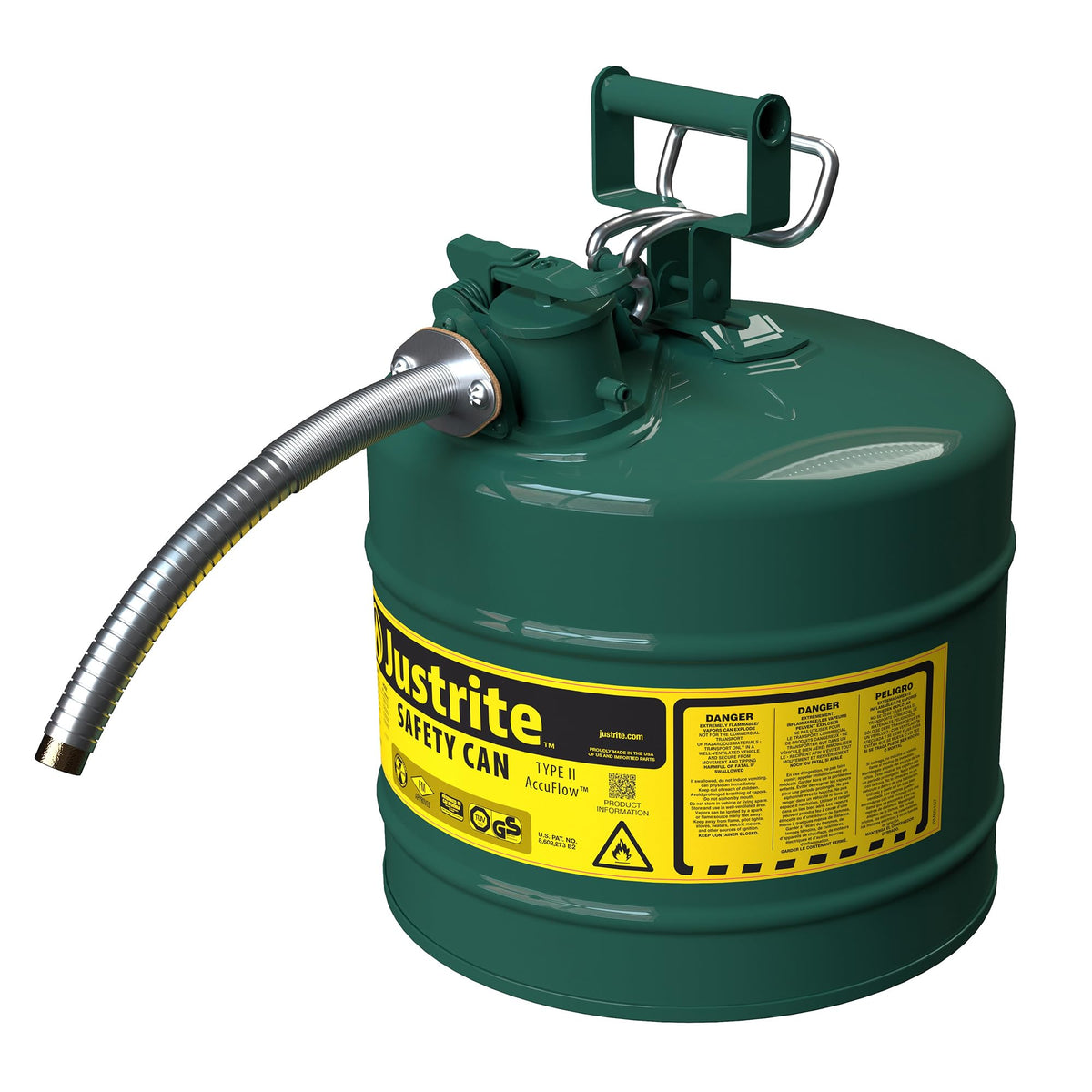 Green Galvanized Steel Safety Can P854589