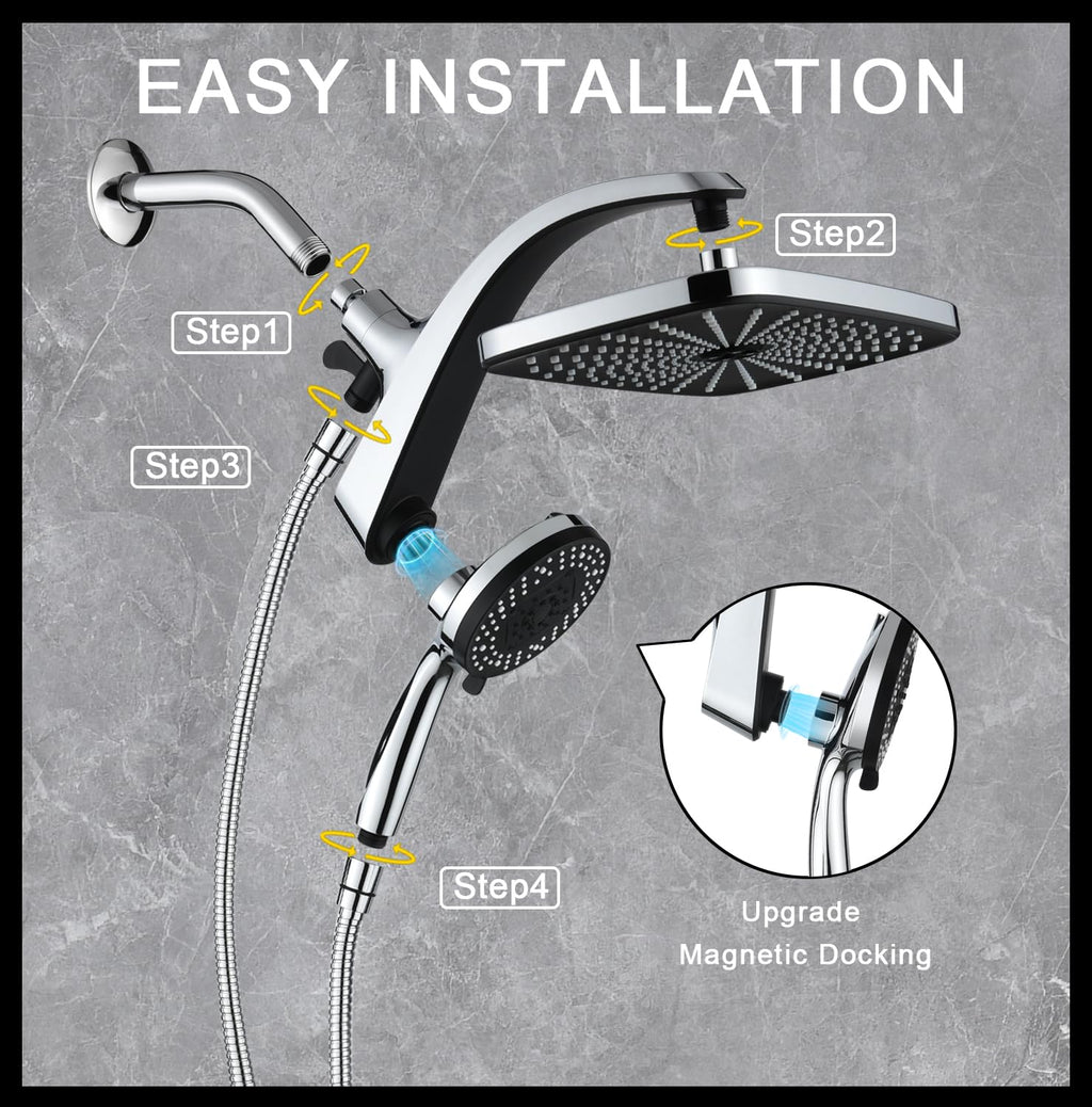 Chrome Handheld Rain Shower Head M785