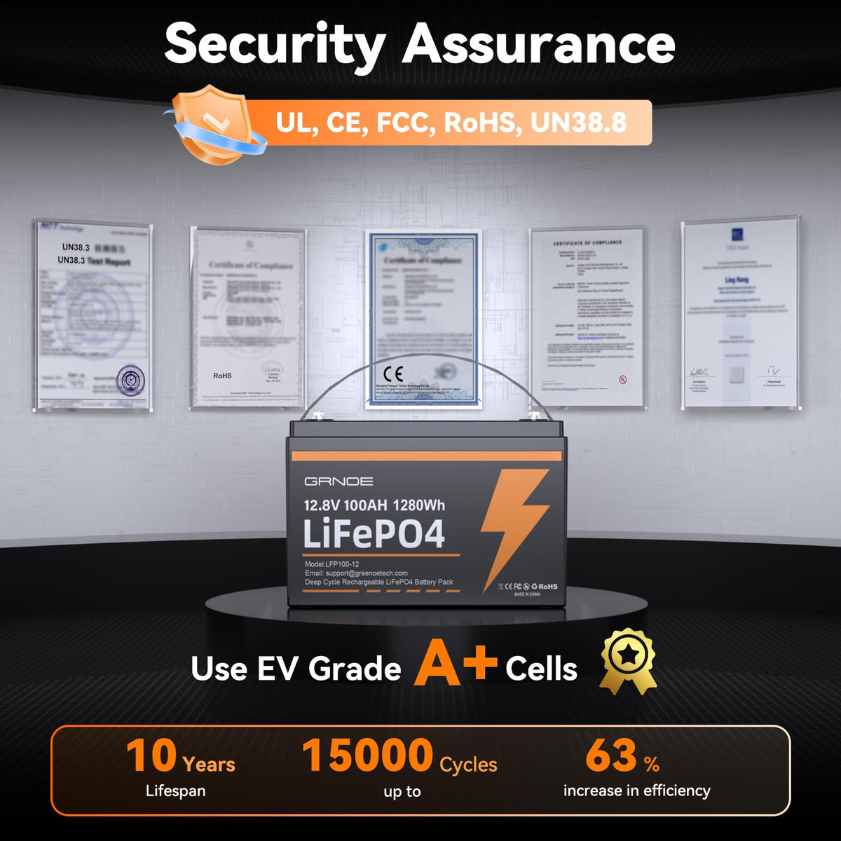 12V 100Ah LiFePO4 Lithium Battery 2 Pack N71940