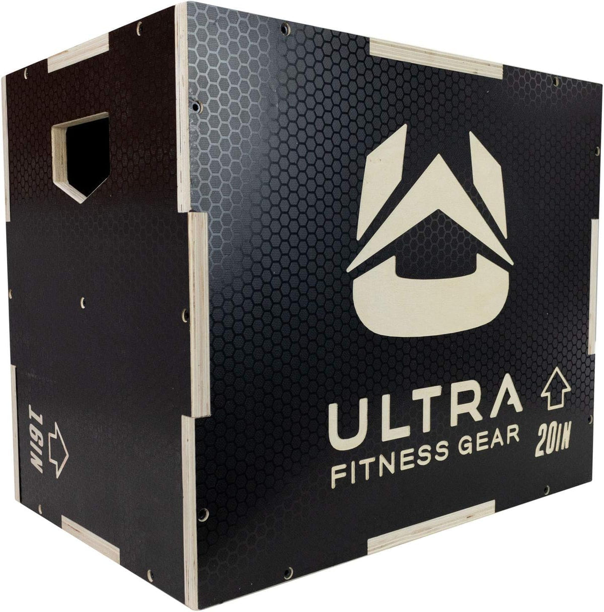 Wooden Plyo Box, 16/14/12 Anti-Slip A949