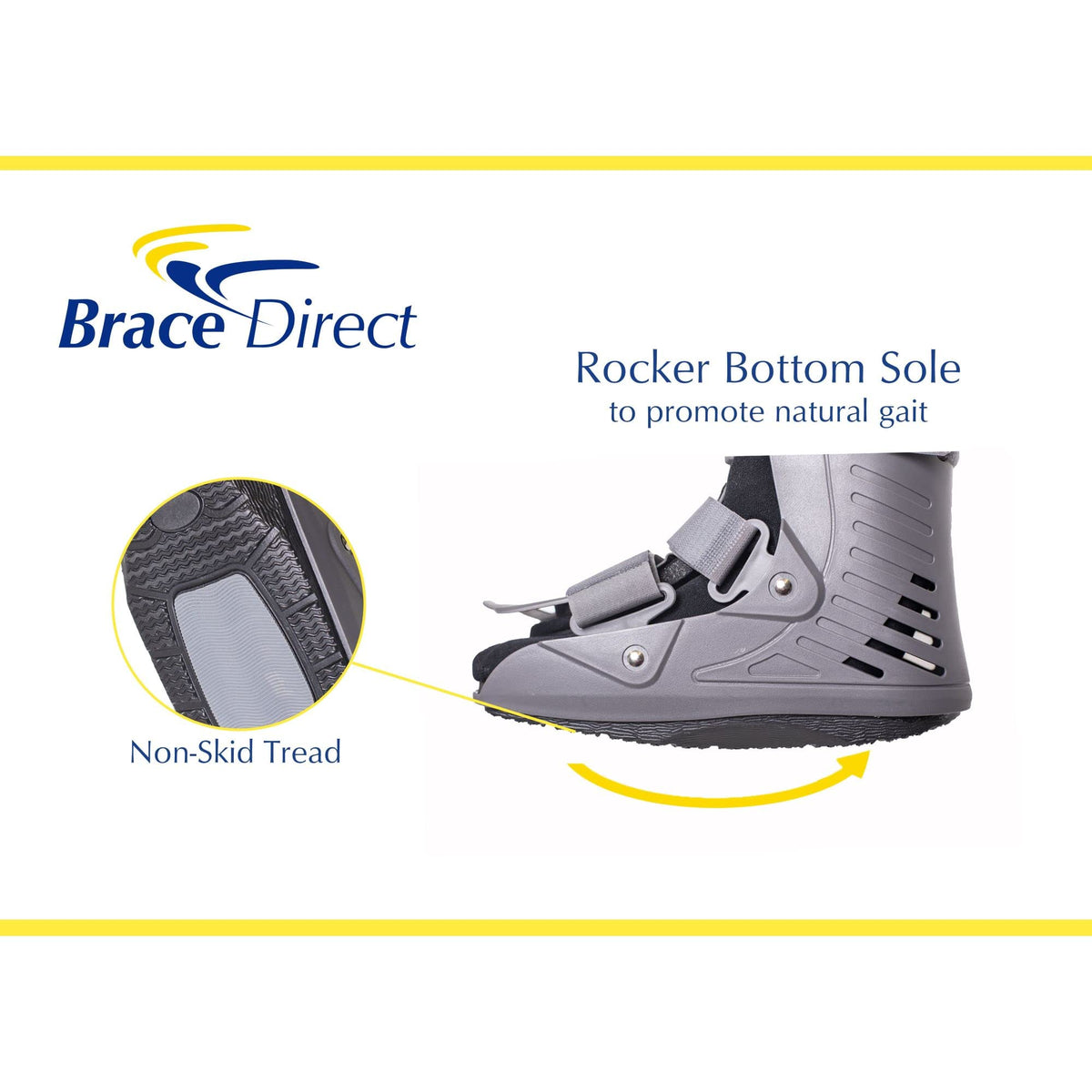 Ultra Light Short Full Shell Walking Boot + Reusable Ankle & Foot Ice Pack A4872