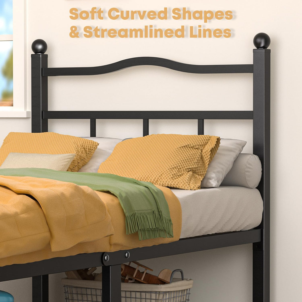 14 Inch Twin Bed Frame with Headboard and Footboard R3144