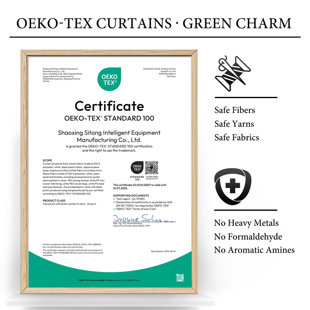 100% Blackout Linen French Door Curtain L199