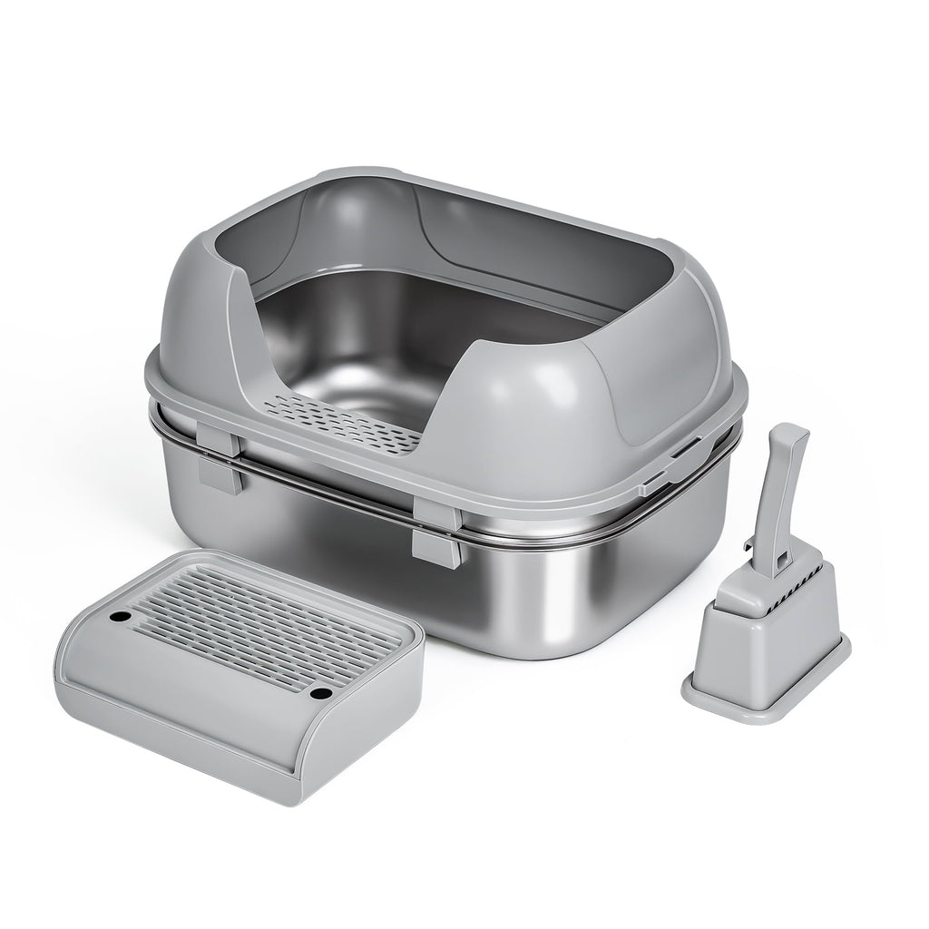 Stainless Steel Sifting Cat Litter Box F127546
