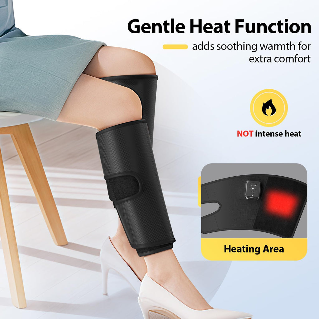 Cordless Air Compression Calf Massager with Heat D73788