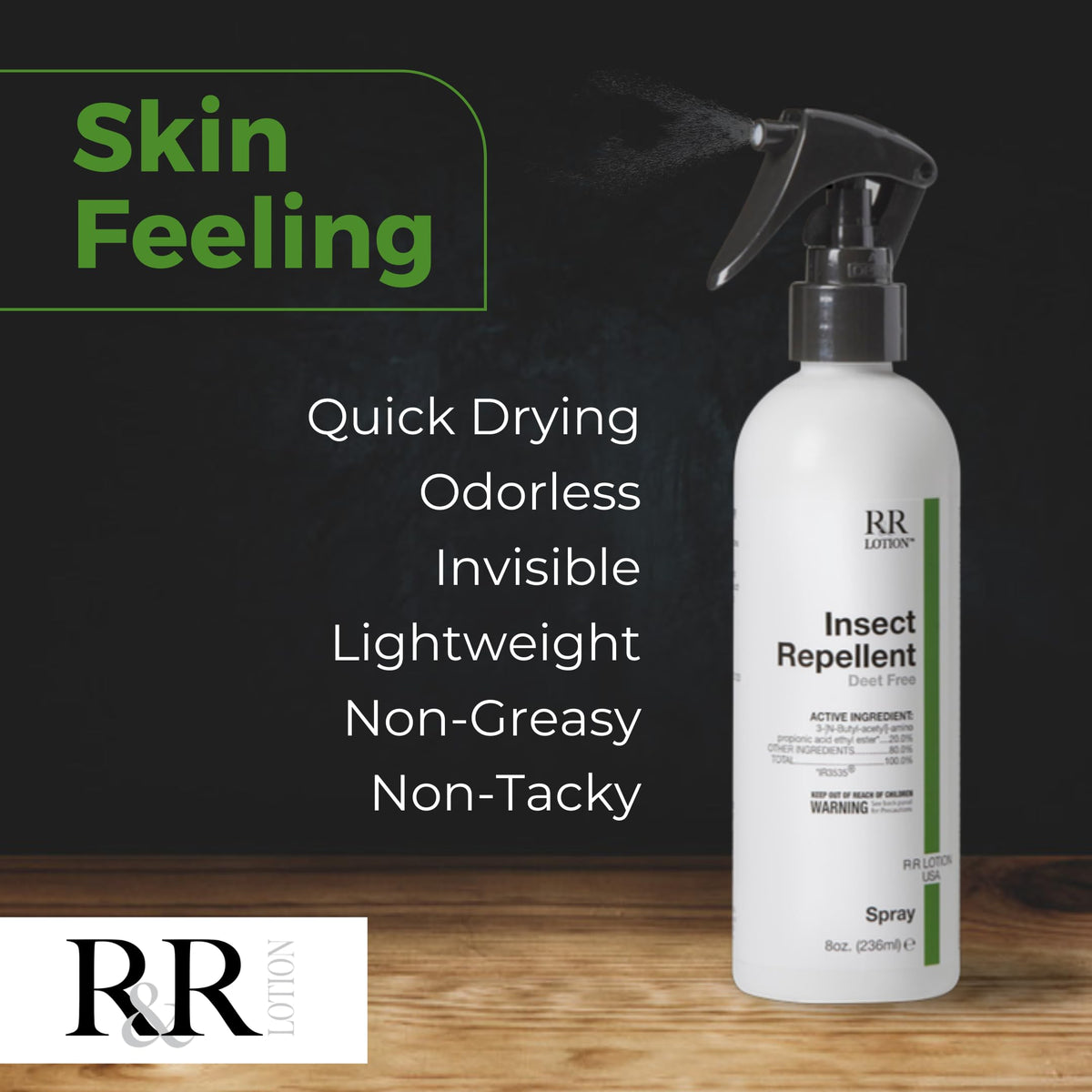 Insect Repellent Spray 8 Hour Protection 32oz Bottle Q58556