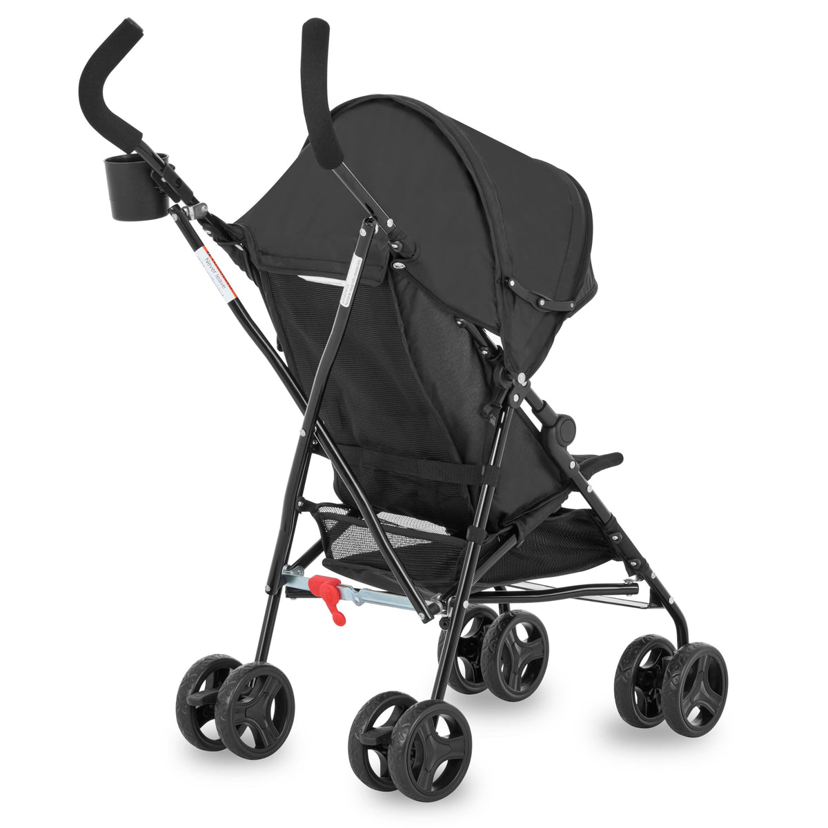 Lightweight Compact Umbrella Stroller with Cup Holder - Black D15307