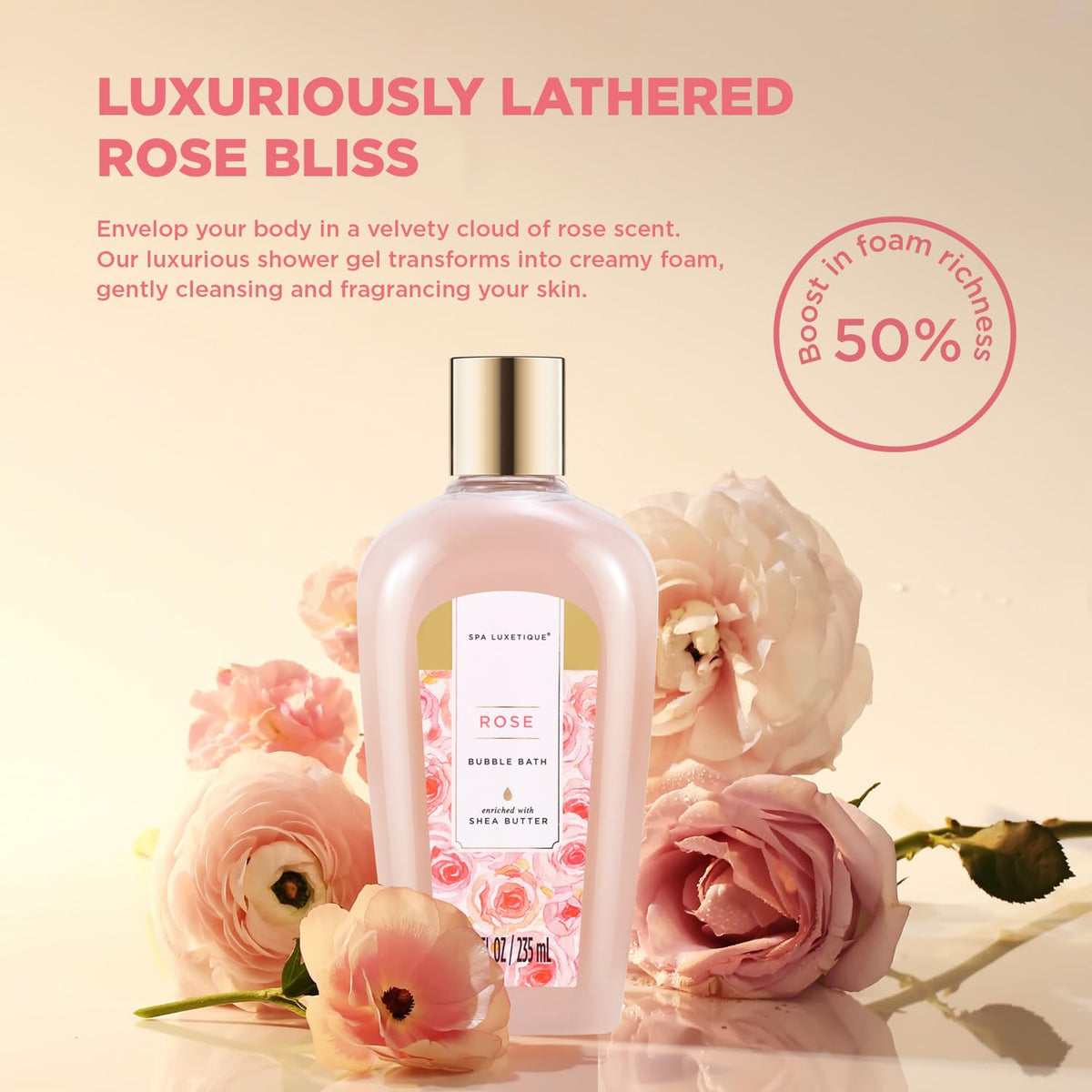 15 Pc Rose Spa Gift Set A4659