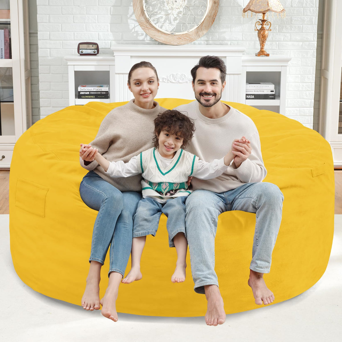 5FT Memory Foam Bean Bag Chair with Dutch Velvet Cover H250