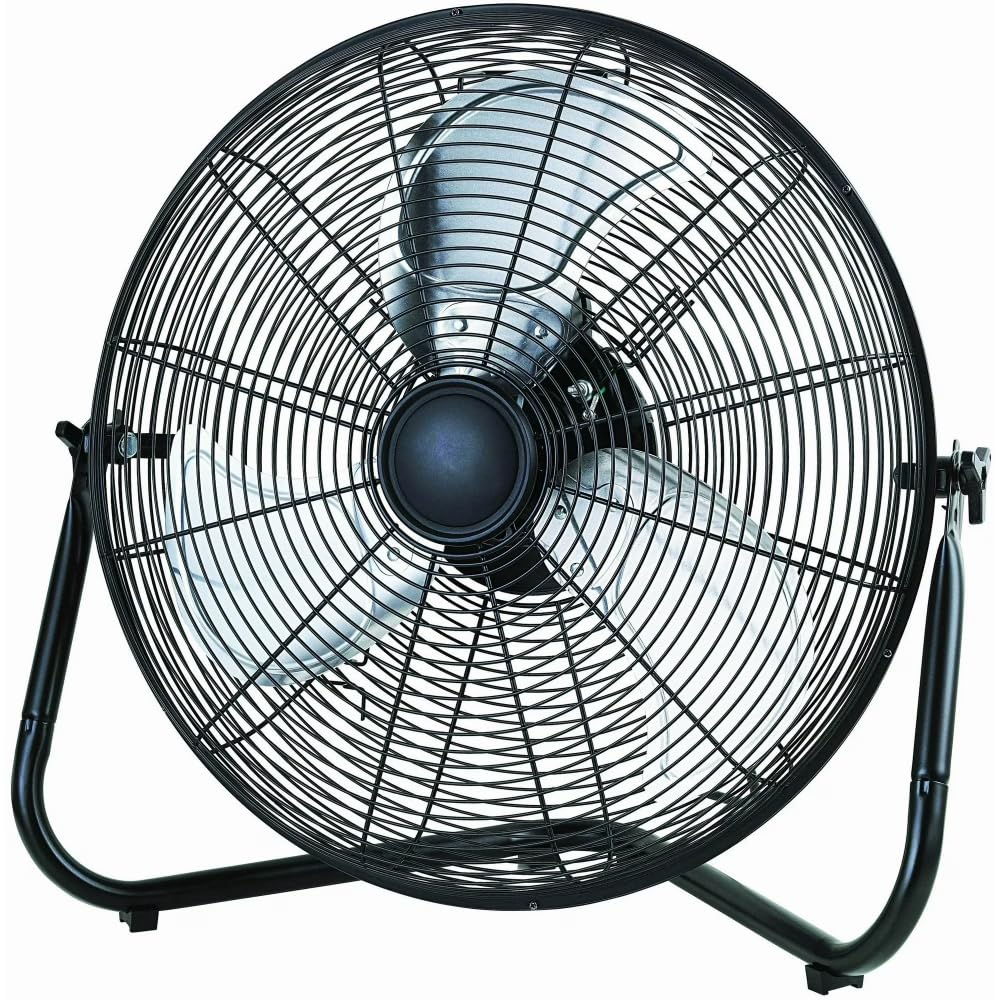 20 Inch 3-Speed Black Metal Floor Fan Y129