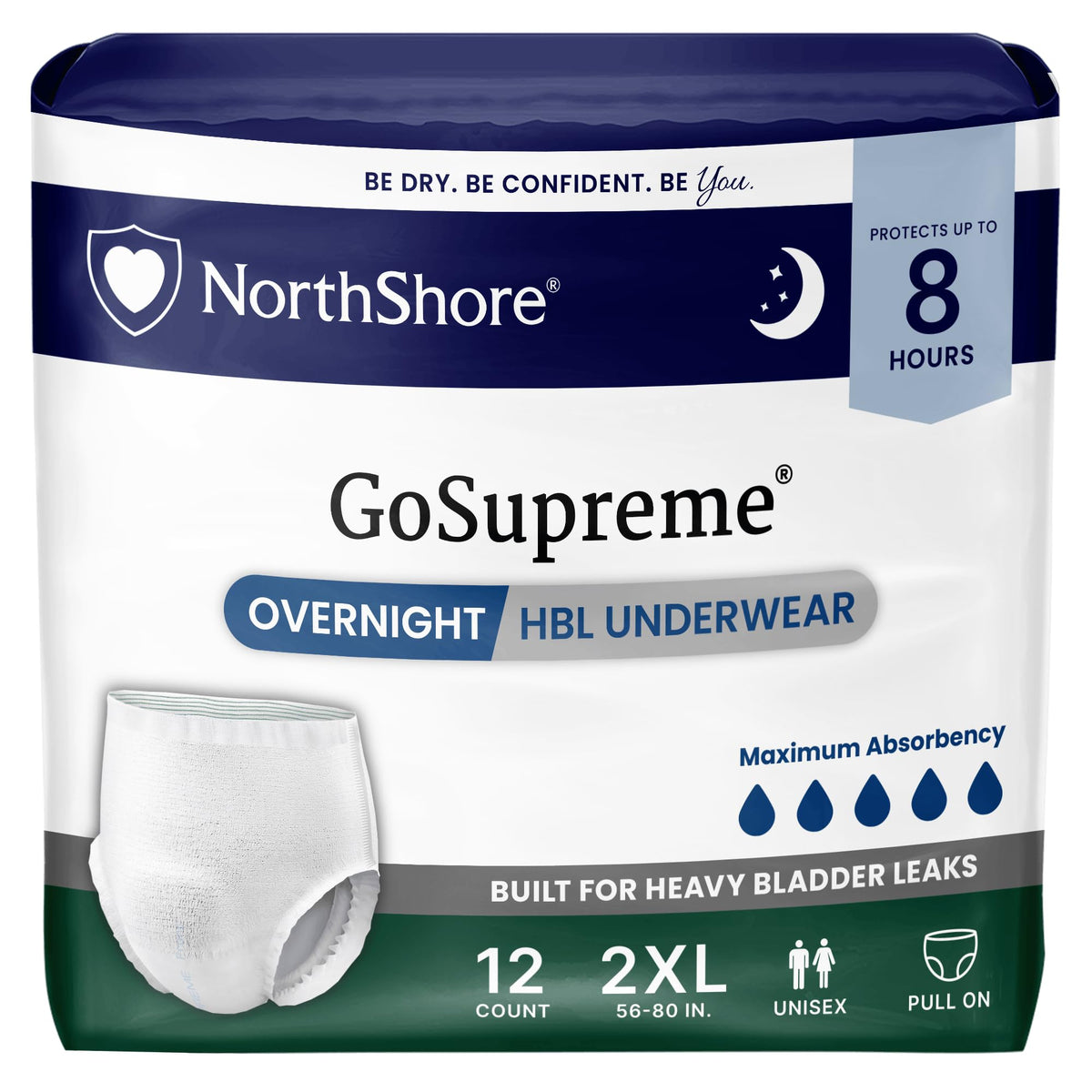 White 2XL 12 Count Underwear A641