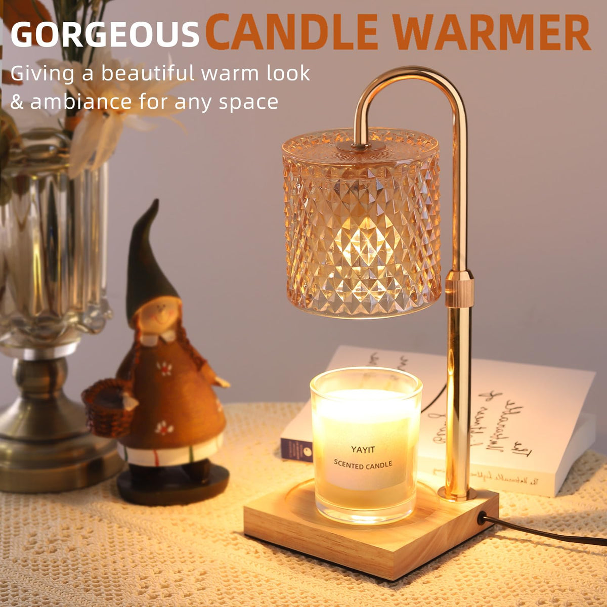 Candle Warmer Lamp with Timer Dimmer N9749