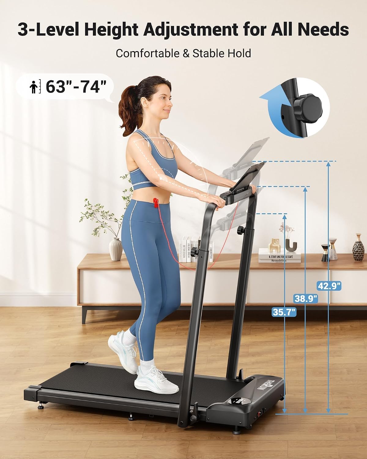 2 in 1 Under Desk Portable Treadmill C3182