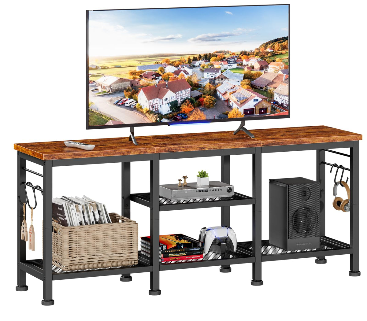 TV Stand with Open Shelves H64681