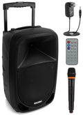 1000W Portable Bluetooth PA Speaker with 10'' Subwoofer and Wireless Mic C8817