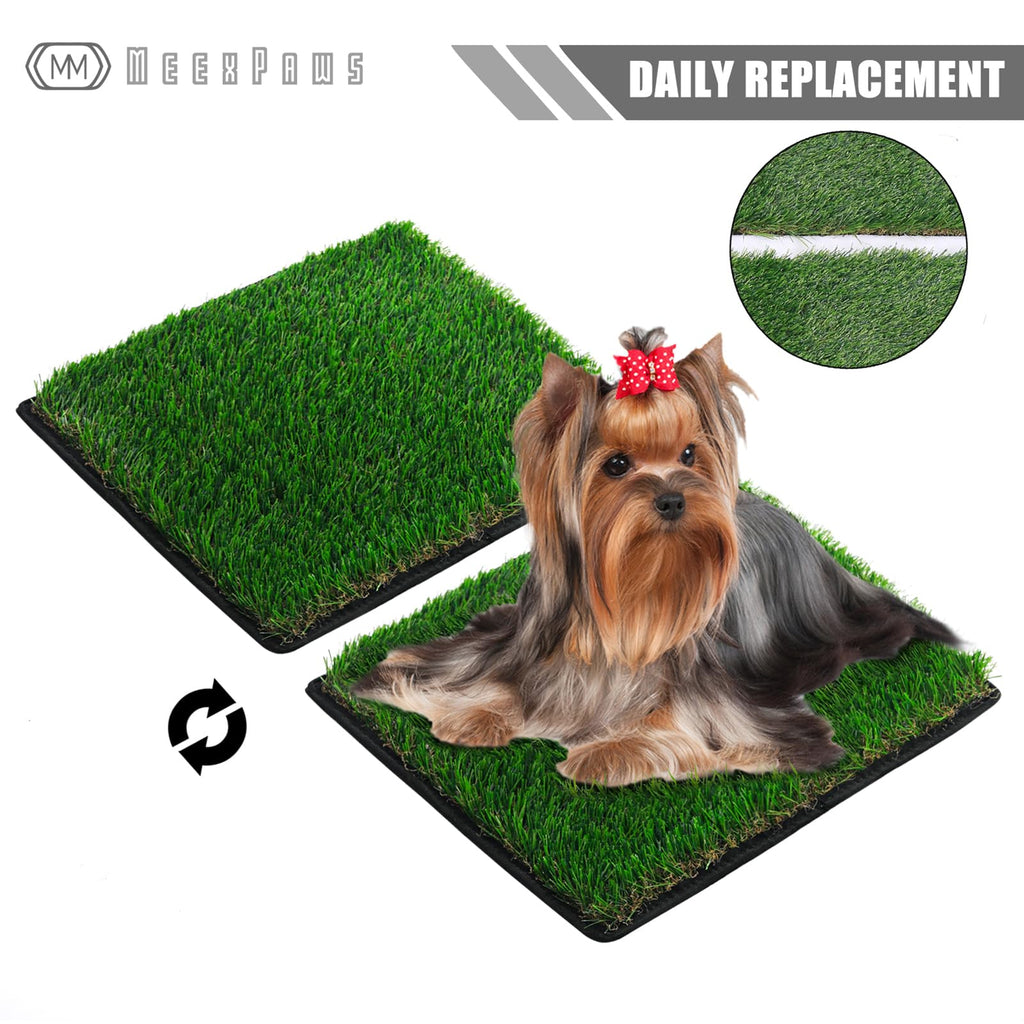 Extra Small Dog Grass Pee Pads with Tray D70052