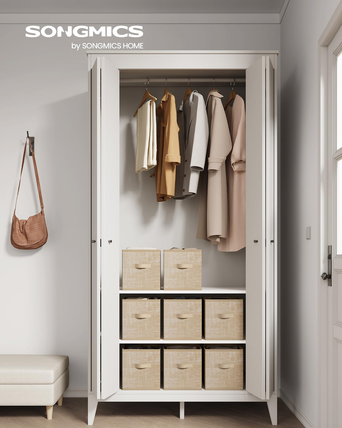 Set of 8 Foldable Storage Cubes Q349050