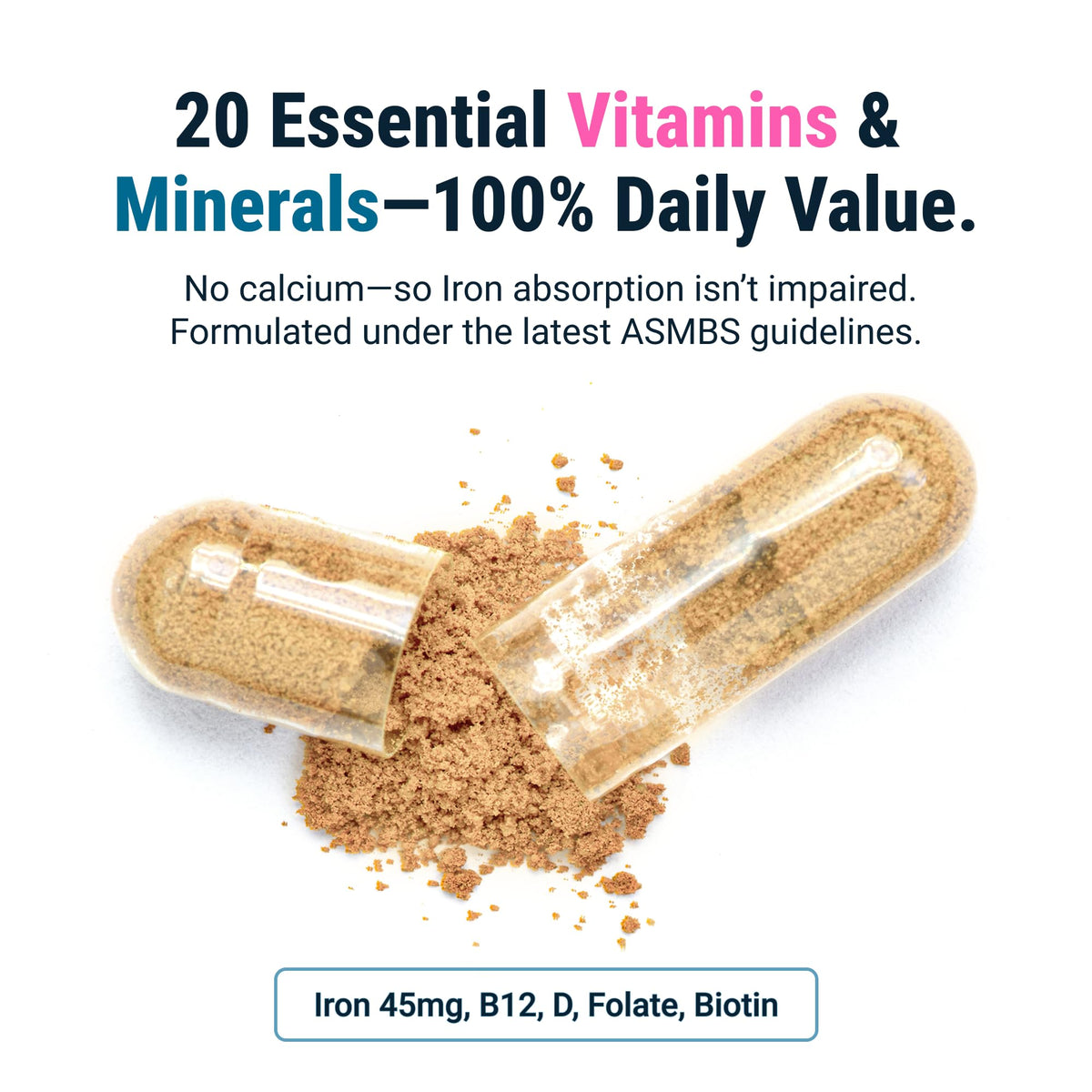Bariatric Multivitamin 45mg Iron 30 Ct E695