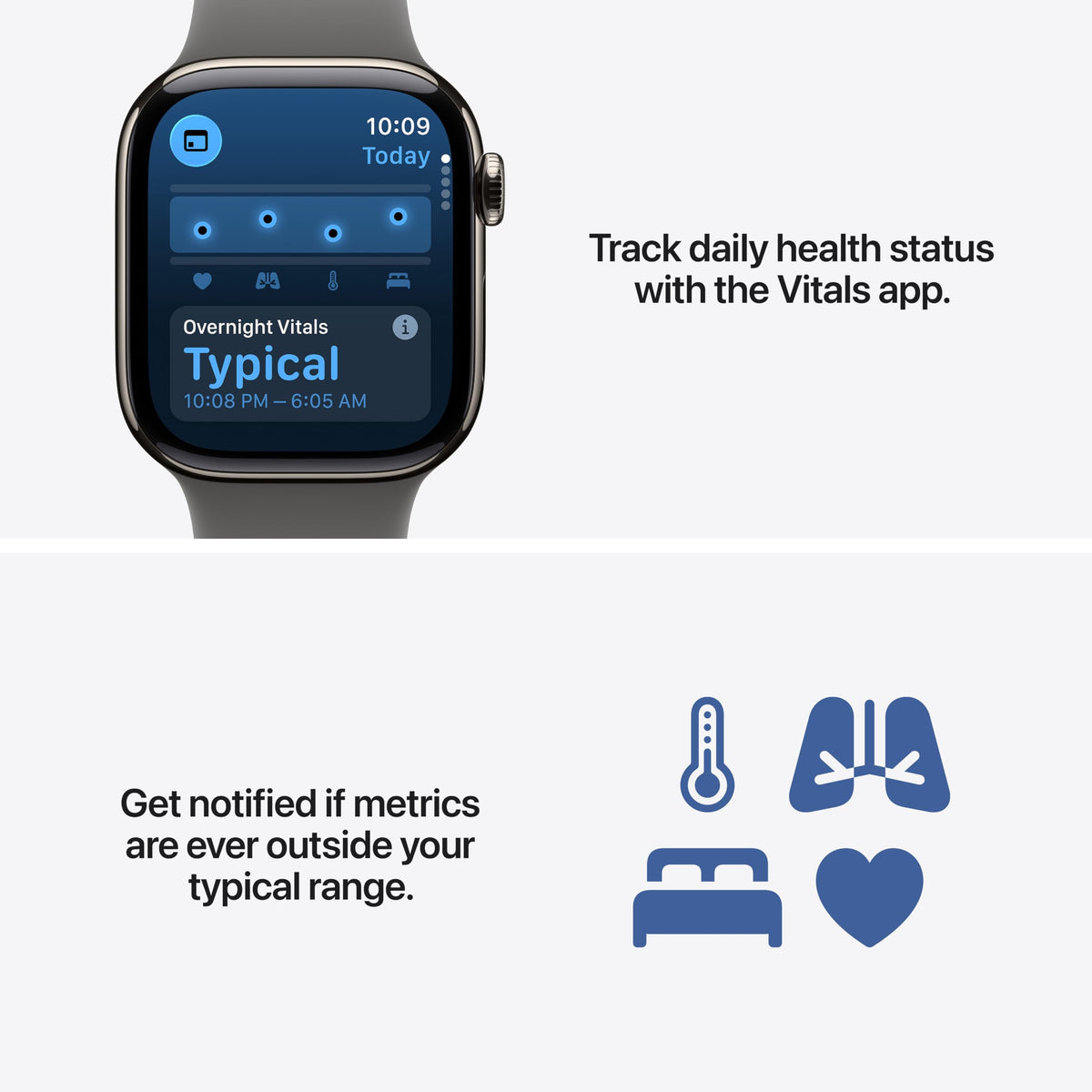 GPS 42mm Jet Black Aluminum Smartwatch with Black Sport Band M64568